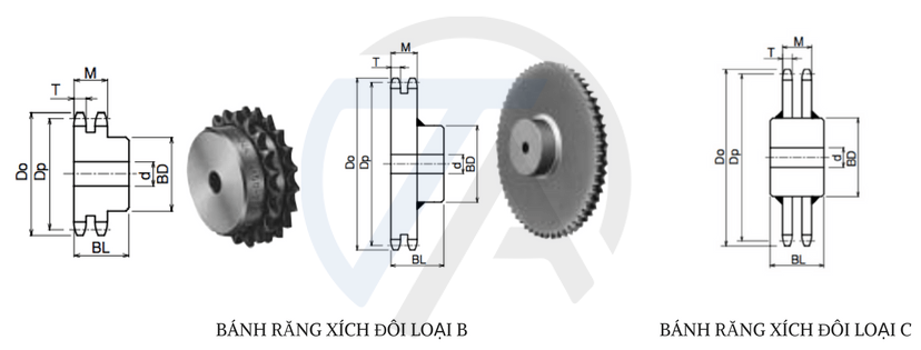 bánh răng xích đôi 120